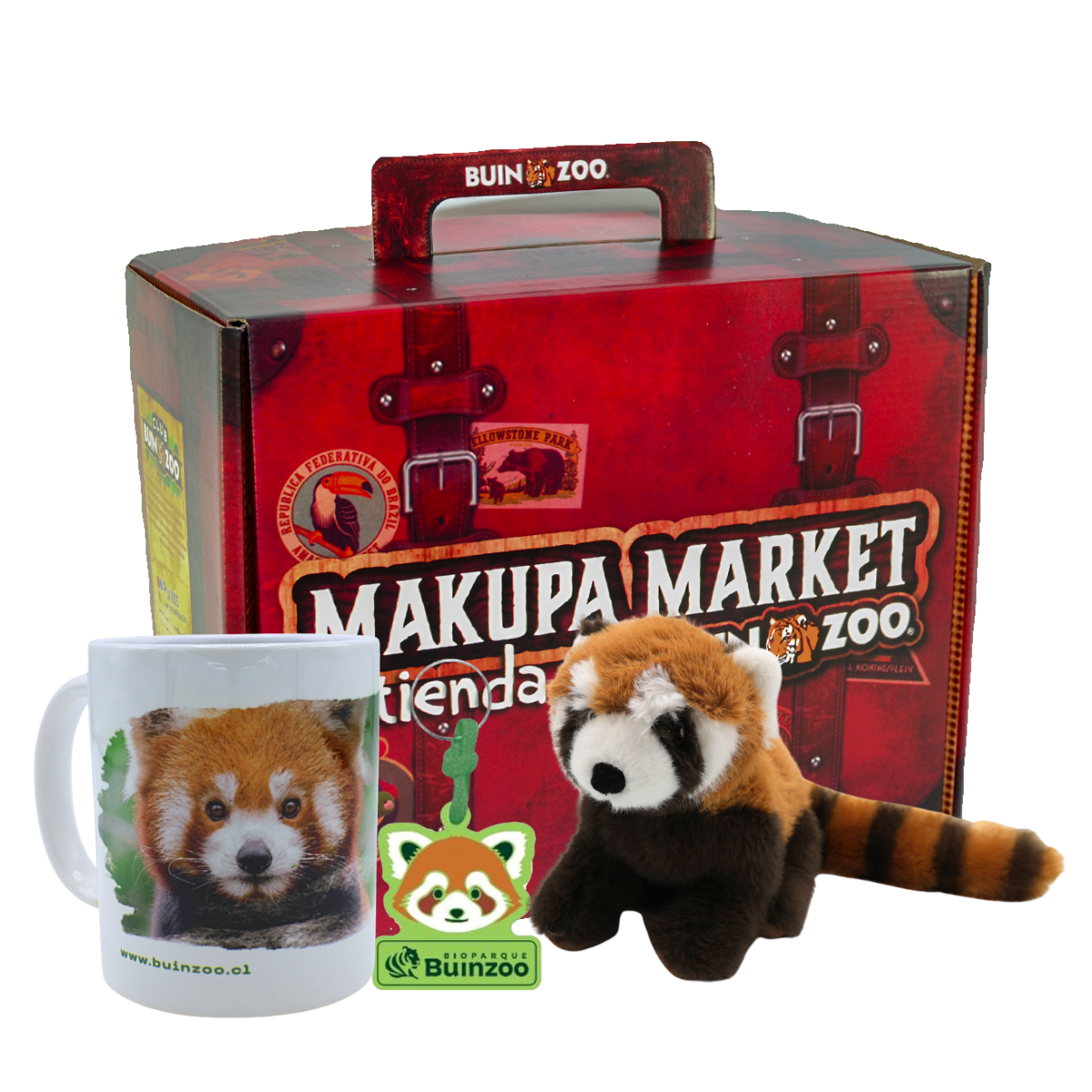 Caja Productos de Panda Rojo Buinzoo