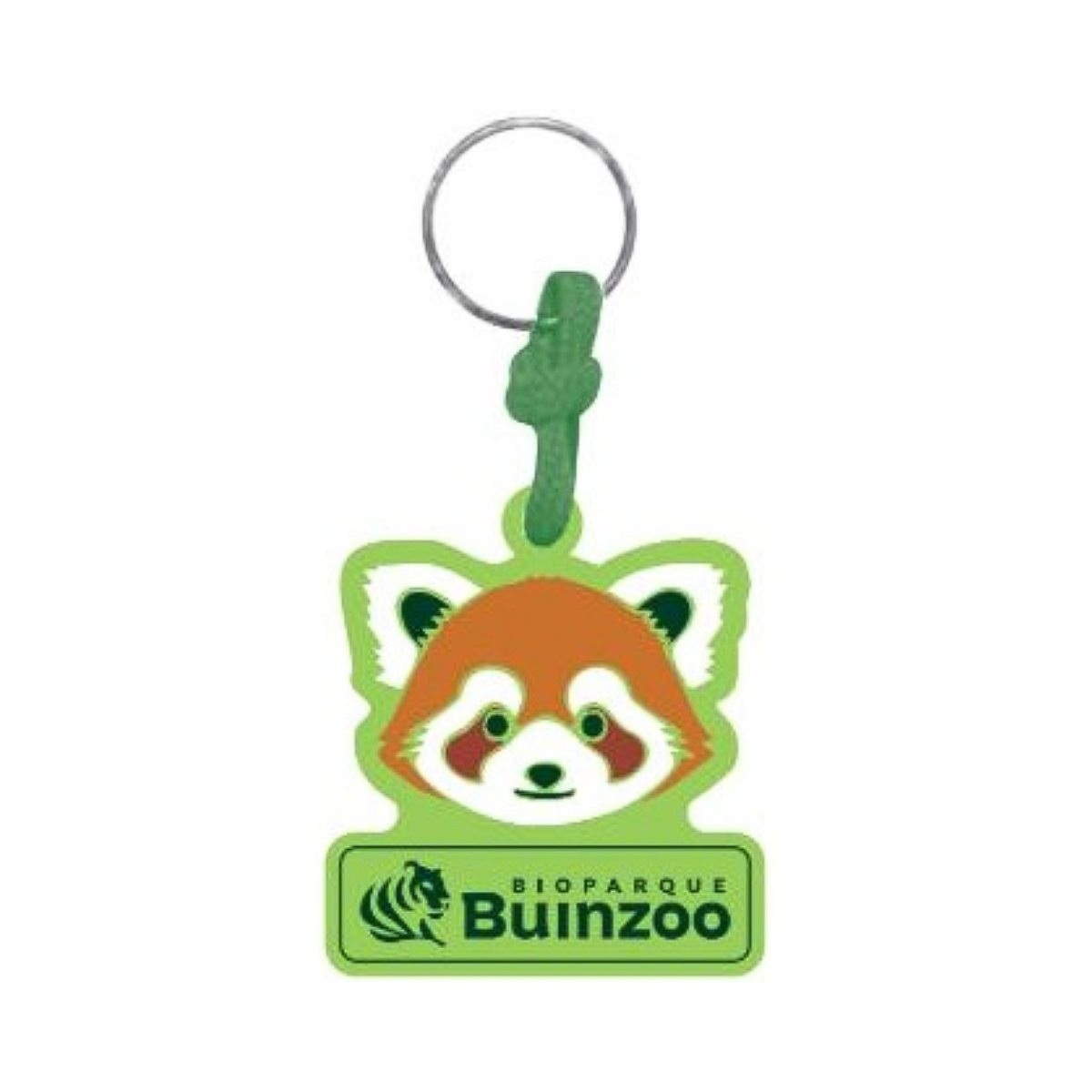 Llavero de Goma Panda Rojo Buinzoo
