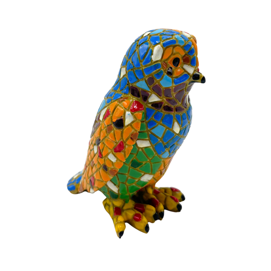 Figura Decorativa Mosaico Buho 10x12 cm Buinzoo