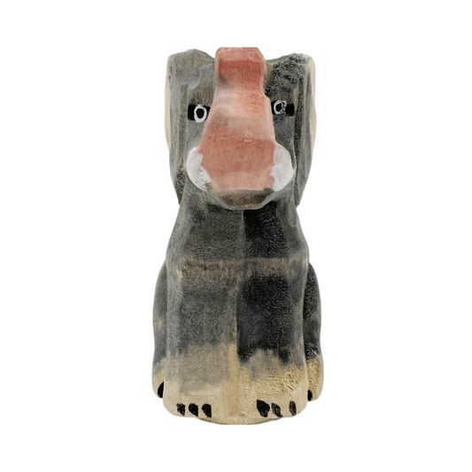 Decoracion Elefante tallado en madera 7x3 cm Buinzoo