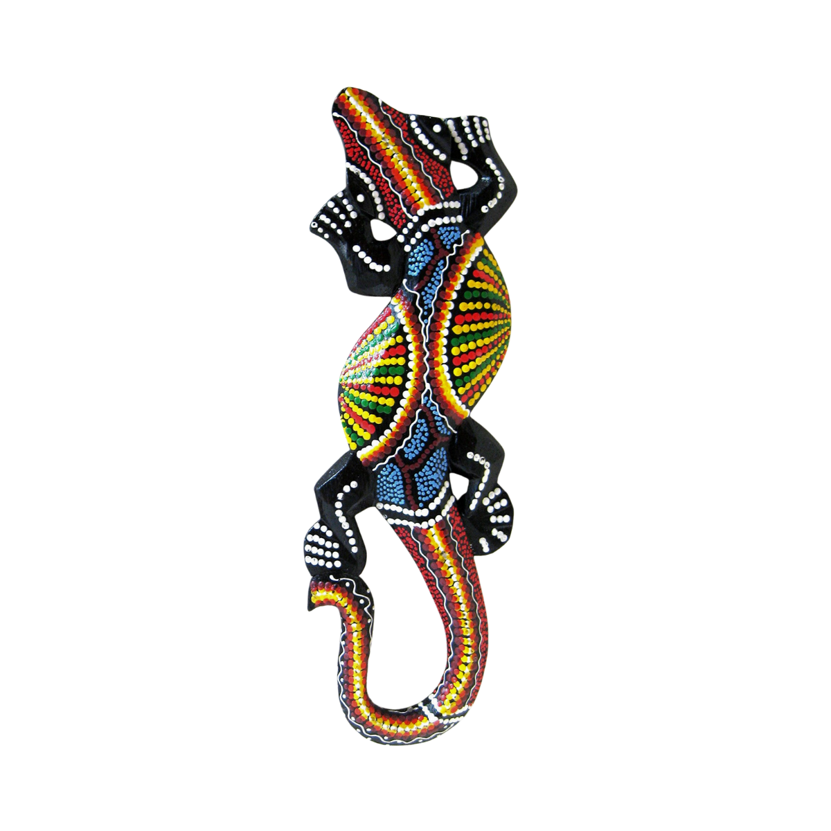 Decorativo Lagarto Puntillismo Multicolor 25 cm Buinzoo