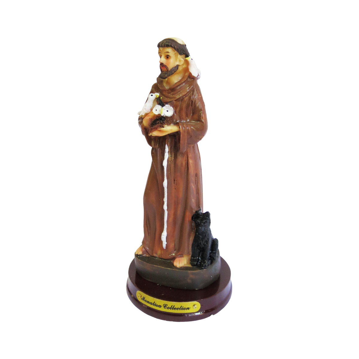 Figura Decorativa San Francisco de Asis Poliresina