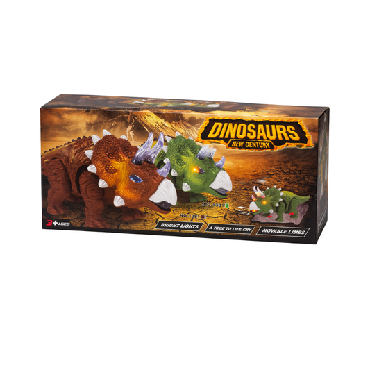 Juguete Dinosaurio Estegosaurio con luces Dinozoo