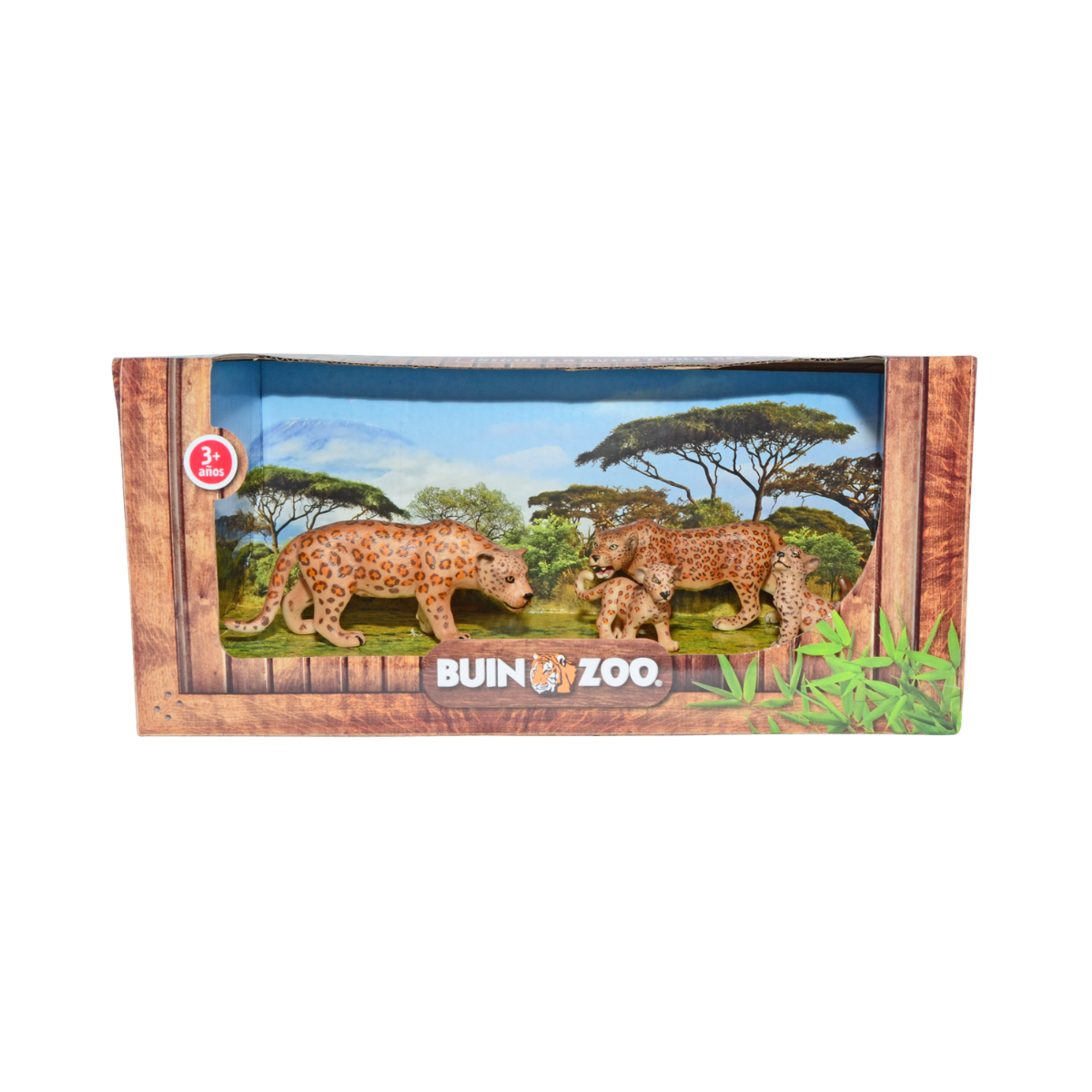 Set 4 Figuras de Animales Jaguares Buinzoo