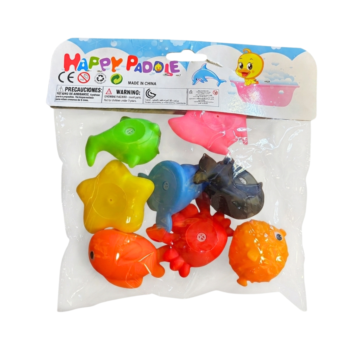 Set 8 Piezas Juguete de Baño Bebe Bolsa