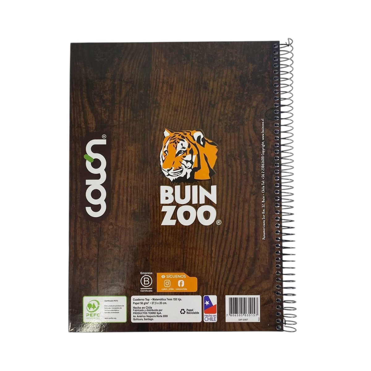 Cuaderno Top 3 Materias 150 Hojas Buinzoo Colon