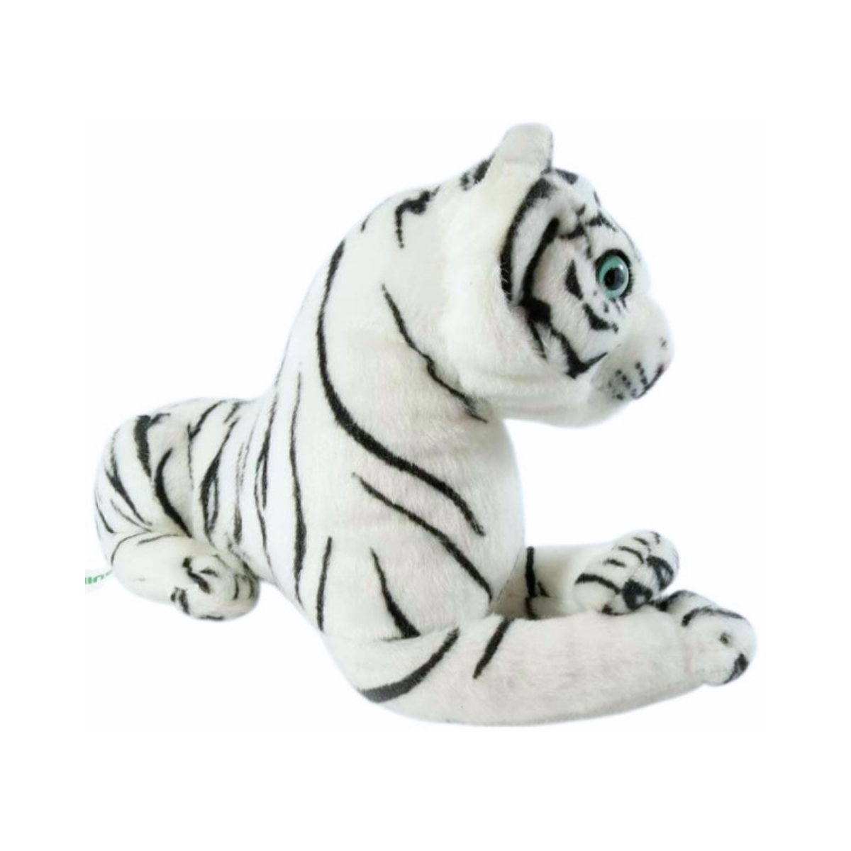 Peluche Tigre Blanco Acostado 30 cm Buinzoo