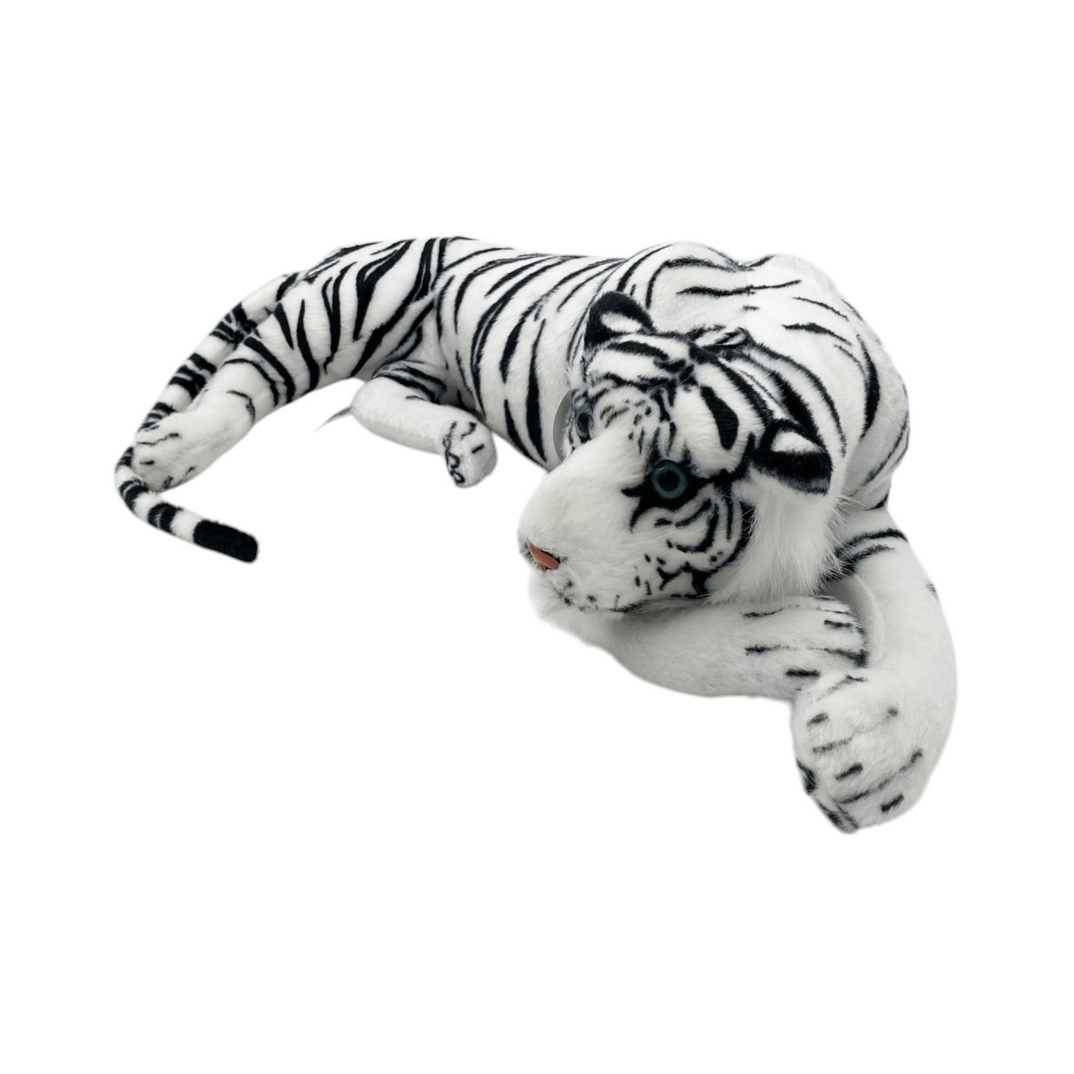Peluche Tigre Blanco Descansando 60 cm Buinzoo