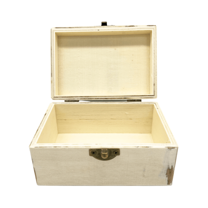 Caja Madera cuadrada Flamenco con cerradura 12x7cm Buinzoo