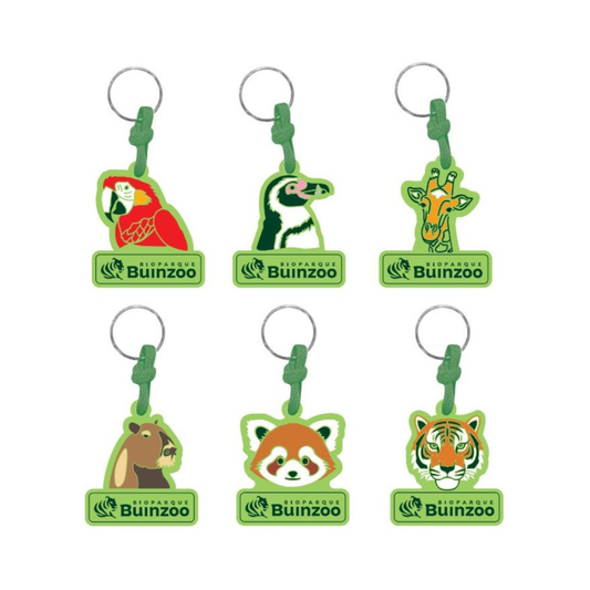 Pack 6 Llaveros Animales Buinzoo
