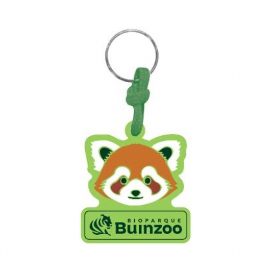 Llavero de Goma Panda Rojo Buinzoo