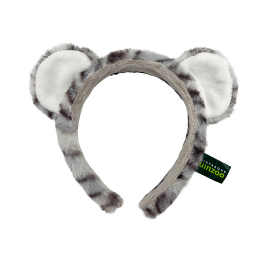 Cintillo Peluche Orejas Leopardo de las Nieve Buinzoo