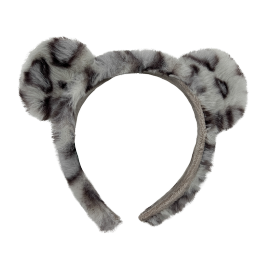 Cintillo Peluche Orejas Leopardo de las Nieve Buinzoo