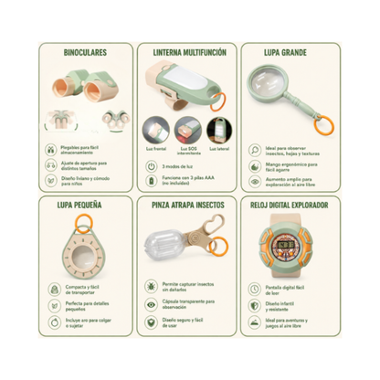 Kit Explorador Juguetes Buinzoo
