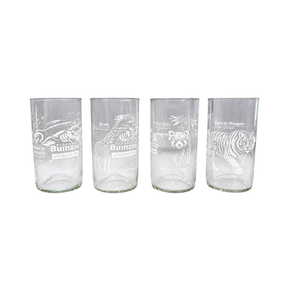 Set 4 Vasos de 500ml Animales del Bioparque Buinzoo