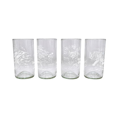 Set 4 Vasos de 500ml Animales del Bioparque Buinzoo