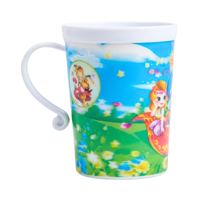 Set de Tazas Plásticas Retro Cuentos Cumpleaños Noventero