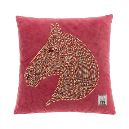 Funda de Cojín Diseño Caballo Multicolor Buinzoo