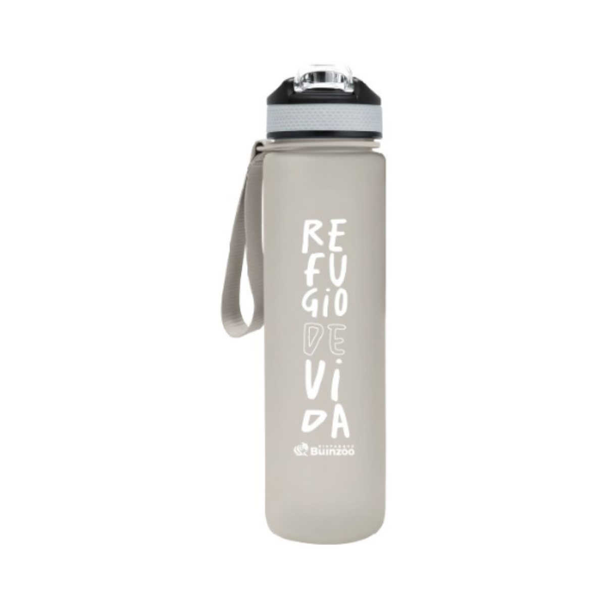 Botella Deportiva Marcador Motivacional Refugio de Vida Buinzoo