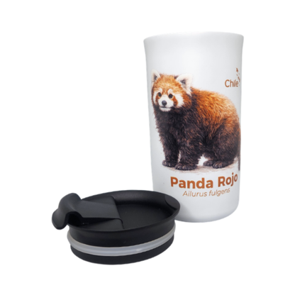 Vaso Térmico 500ml Mug Panda Rojo Buinzoo