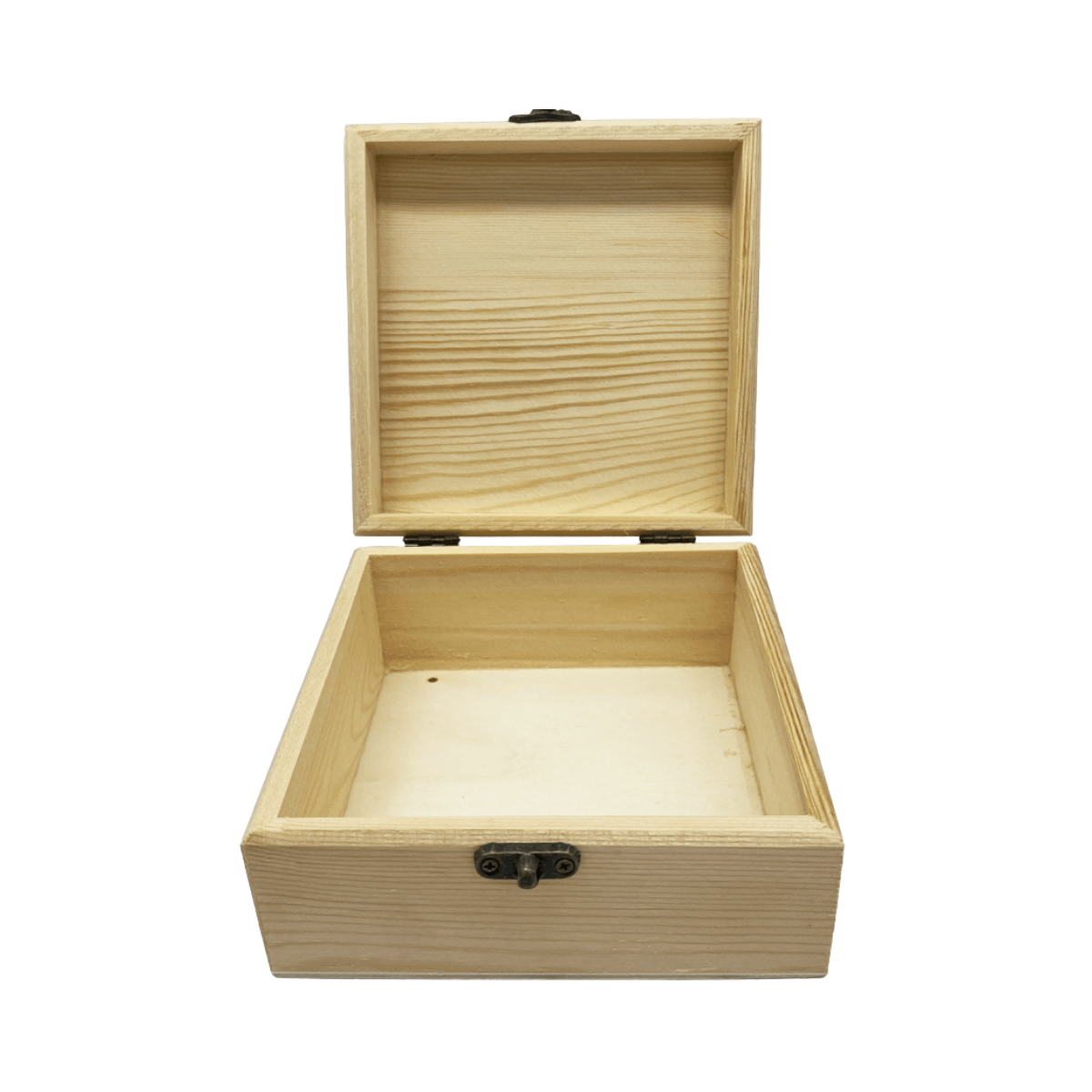 Caja de Madera Lisa Cuadrada 16x9 cm Buinzoo