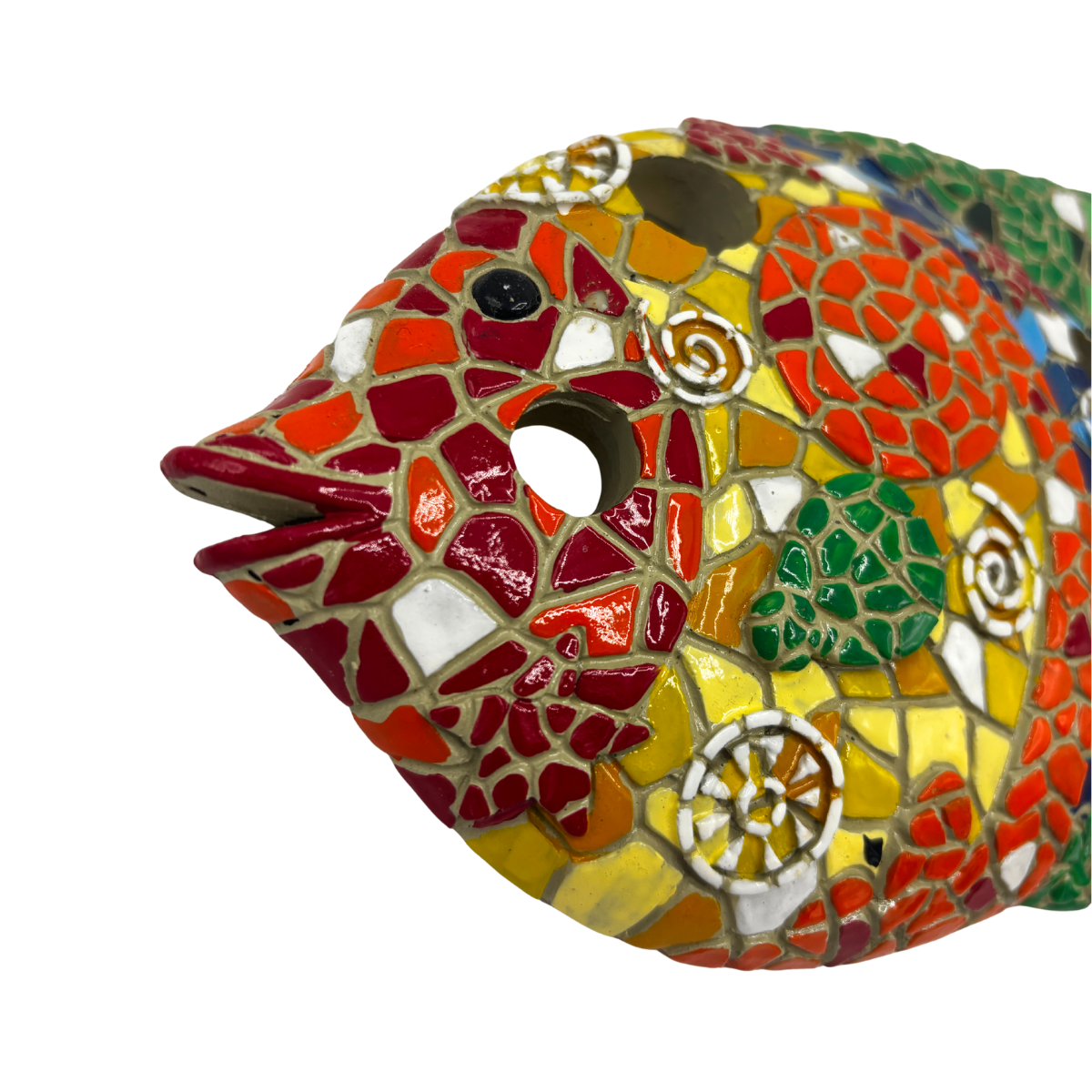 Figura Decorativa Mosaico Pez Pared 10x12 cm Buinzoo