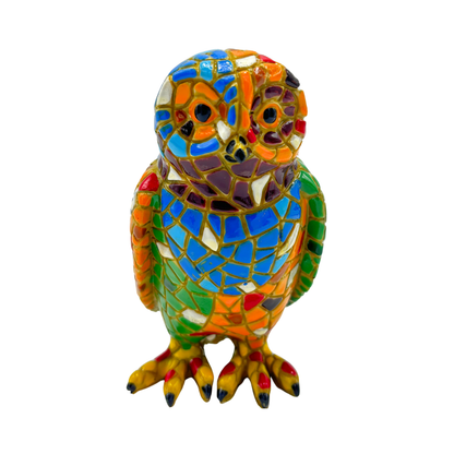 Figura Decorativa Mosaico Buho 10x12 cm Buinzoo