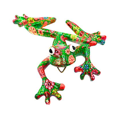 Figura Multicolor Rana de Pared 19X17 cm Buinzoo