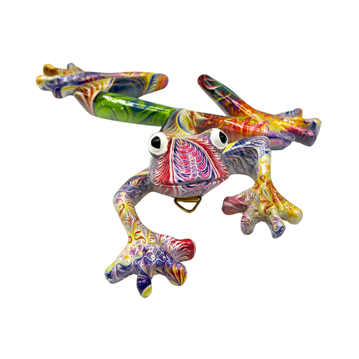 Figura Multicolor Rana de Pared 19X17 cm Buinzoo