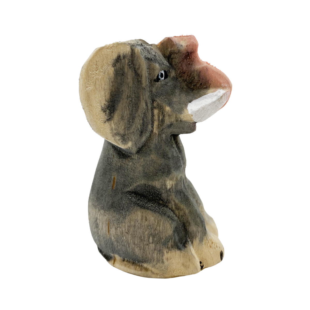 Decoracion Elefante tallado en madera 7x3 cm Buinzoo