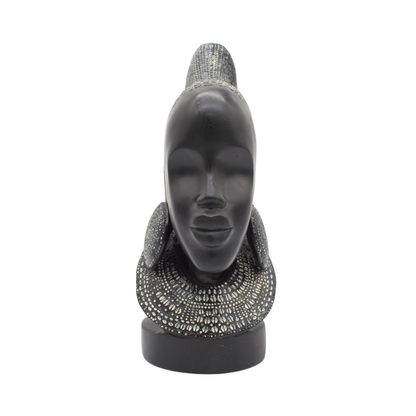 Figura Mujer Afro Turbante 30x21 cm Buinzoo