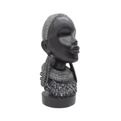 Figura Mujer Afro 30x16 cm Buinzoo