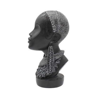 Figura Mujer Afro 30x16 cm Buinzoo
