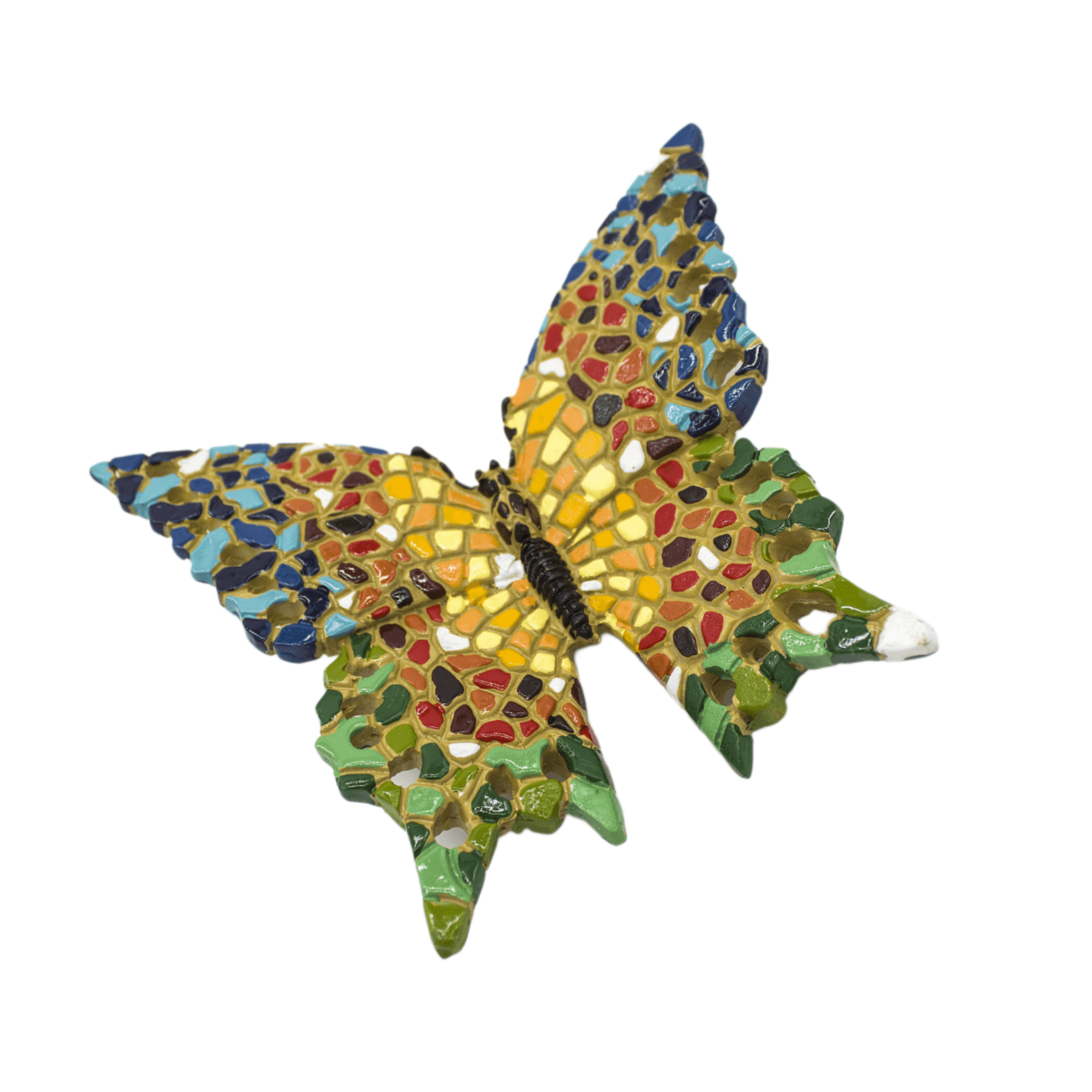 Figura Mural Mariposa mosaico 16x14 cm Buinzoo