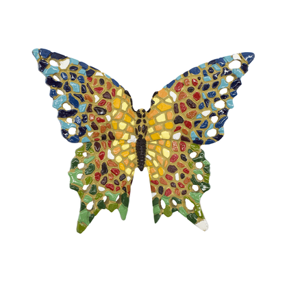 Figura Mural Mariposa mosaico 16x14 cm Buinzoo