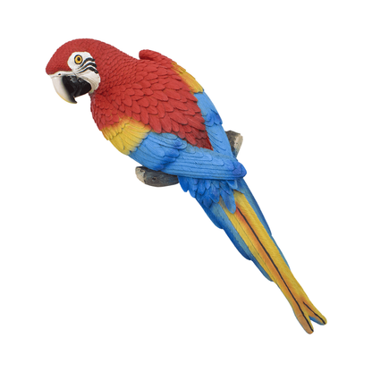 Figura Mural Loro Rojo  39x12 cm Buinzoo