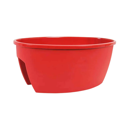 Macetero Jardinera Barandas Balcón Rojo 50 cm
