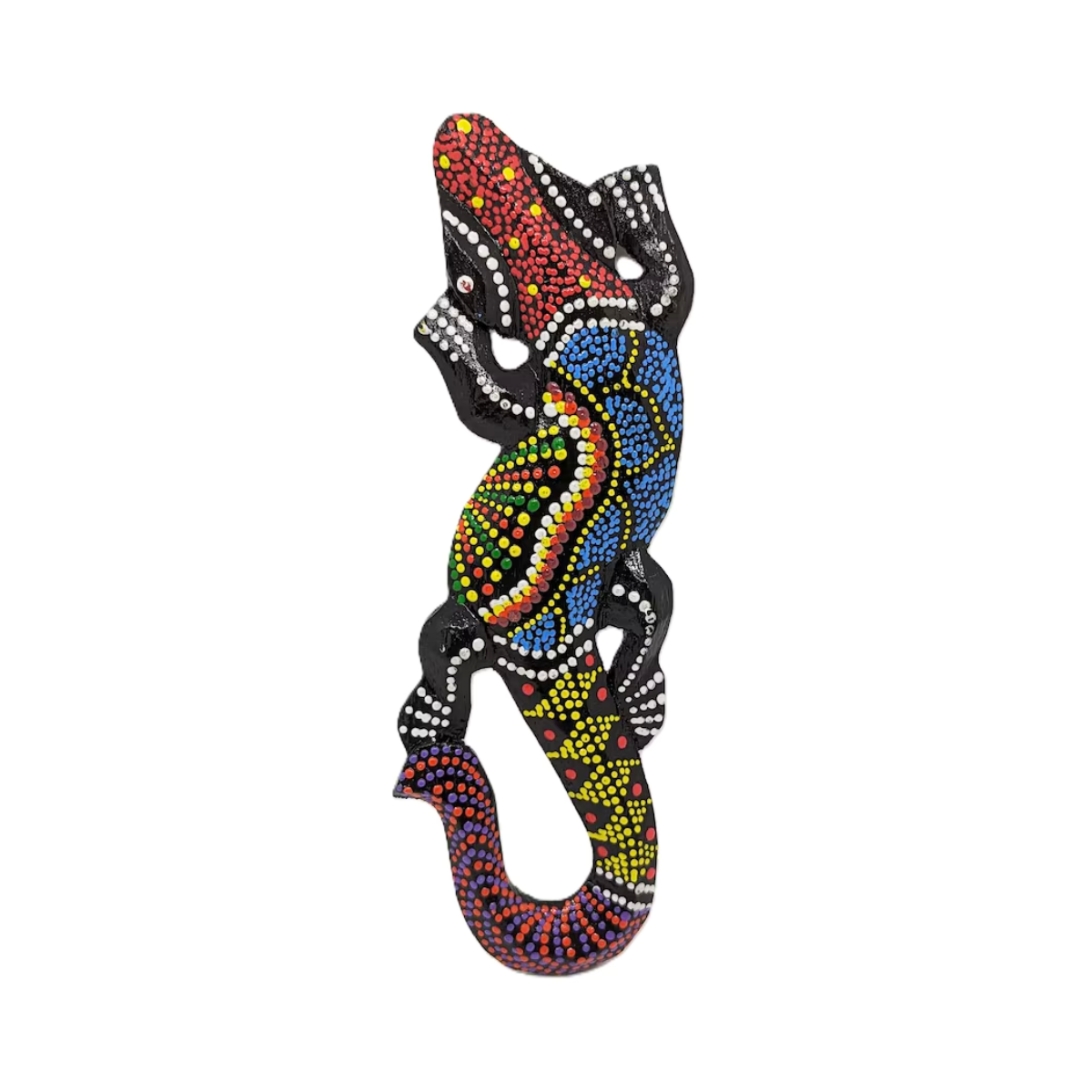 Decorativo Lagarto Puntillismo Multicolor 25 cm Buinzoo
