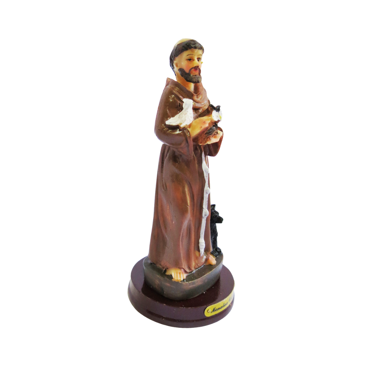 Figura Decorativa San Francisco de Asis Poliresina