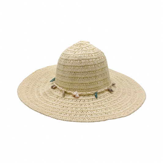 Sombrero Mujer Pajilla con Conchitas