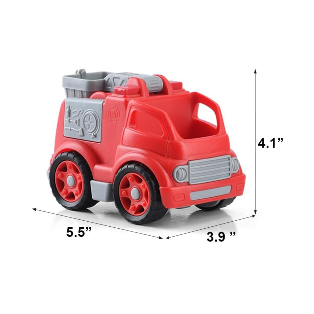 Juguete Camion De Bomberos De Arrastre Bioplastic