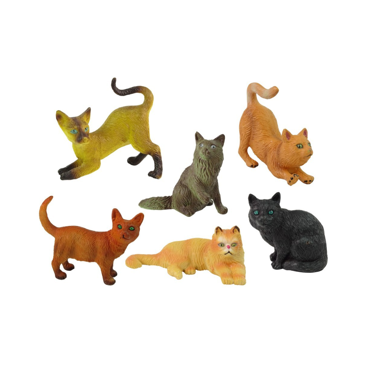 Juguete Figura Animal Colección De Gatos Buinzoo