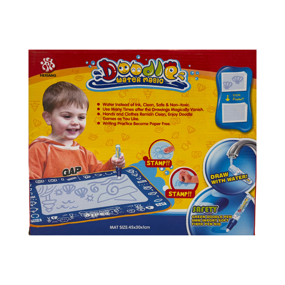 Pizarra Magica Didactica Alfombra De Agua Aqua Mat 45x30
