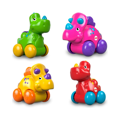 Juguete Carrito De Dinosaurio T-rex y Triceratops Fisher-Price
