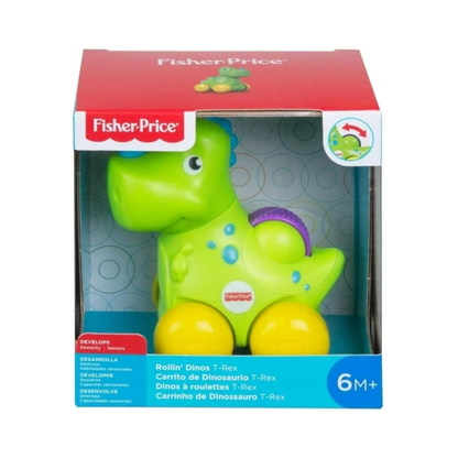 Juguete Carrito De Dinosaurio T-rex y Triceratops Fisher-Price