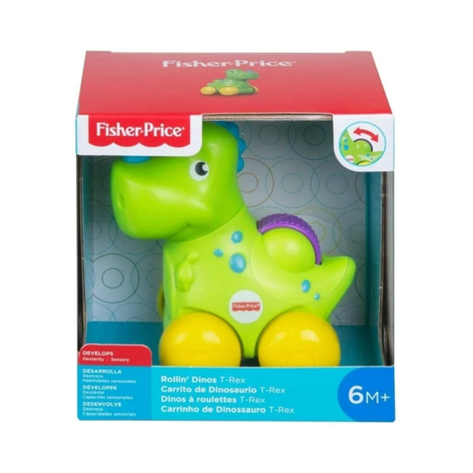 Juguete Carrito De Dinosaurio T-rex y Triceratops Fisher-Price