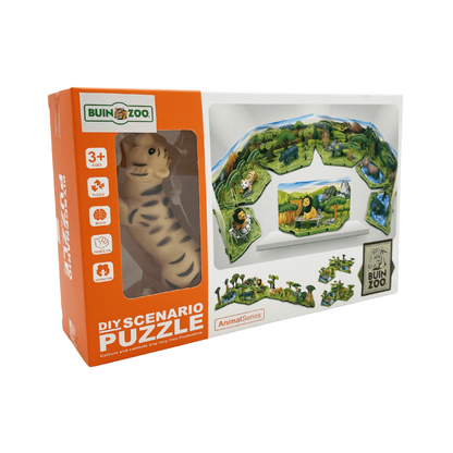 Rompecabezas 3D Escenario Animal Serie de 3 Buinzoo