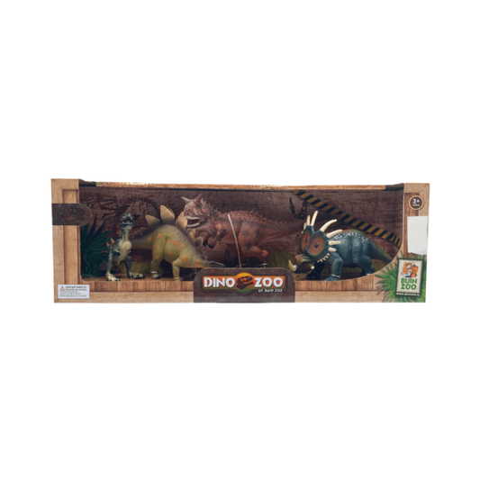 Set 4 Figuras Dinosaurio caja 2 Buinzoo