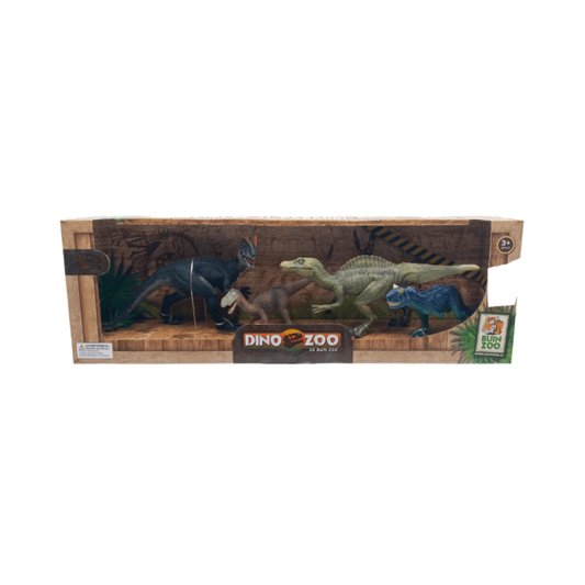 Set 4 Figuras Dinosaurio caja 3 Buinzoo
