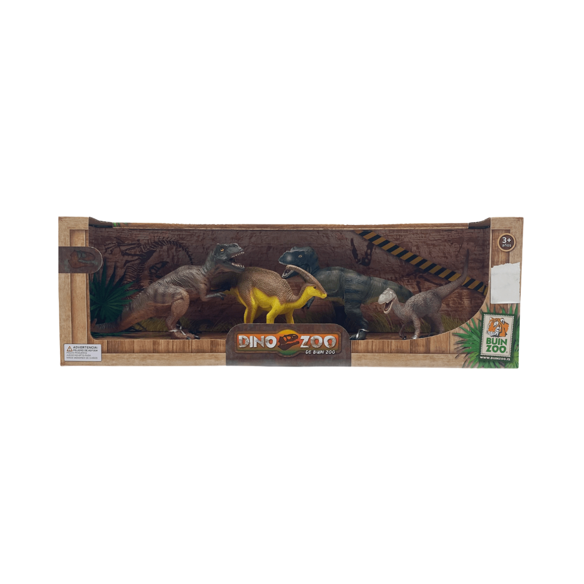 Set 4 Figuras Dinosaurio caja 4 Buinzoo